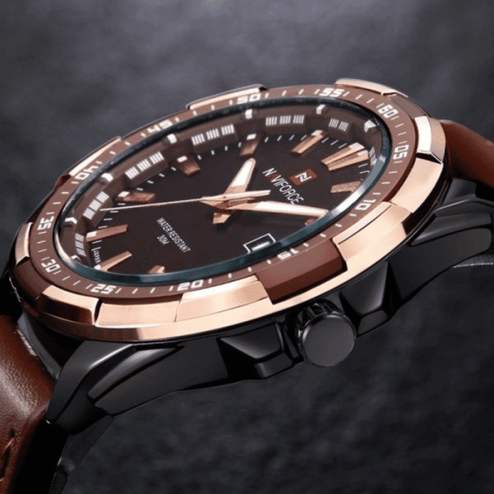 Naviforce NF9056 Men Leather Band Quartz - Image 4